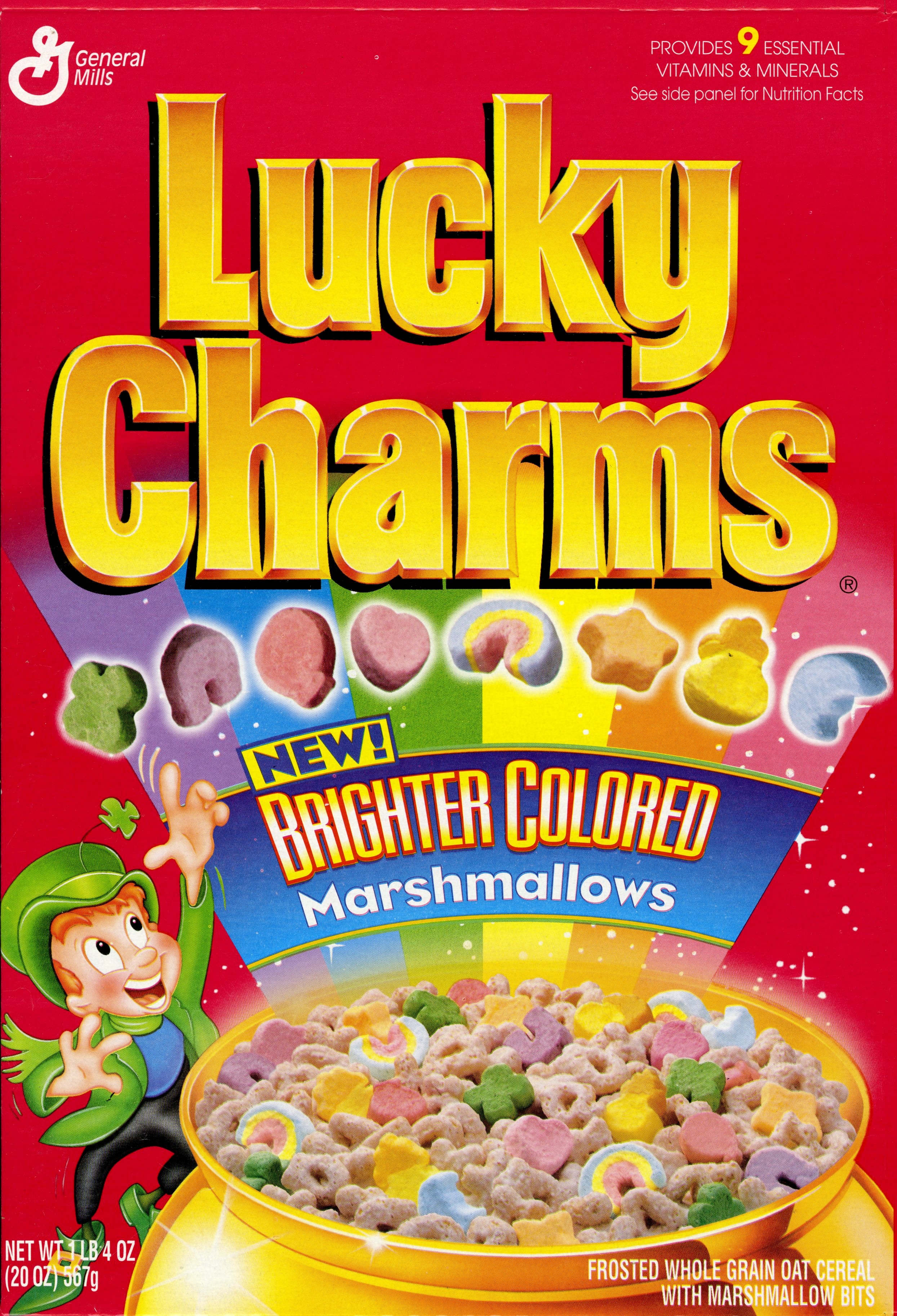 1995 box of Lucky Charms