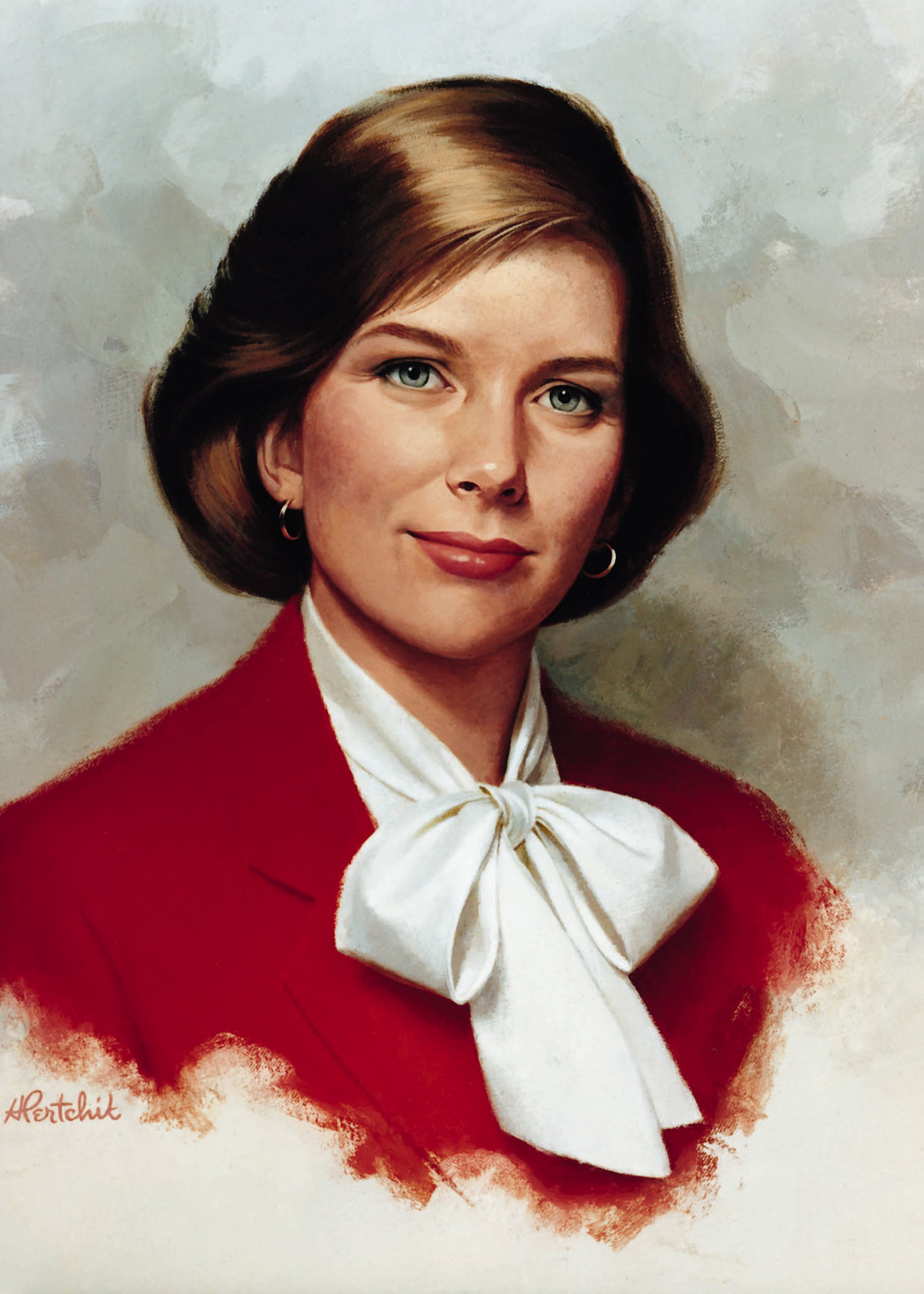The seventh official portrait of Betty Crocker, painted in 1986.